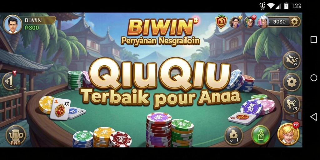 Screenshot gameplay QiuQiu yang menegangkan di BIWIN.