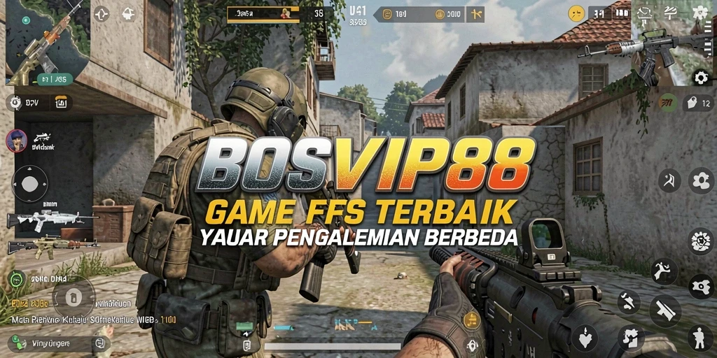 Tampilan menegangkan dari gameplay <strong>BOSVIP88</strong> dengan aksi FPS penuh.