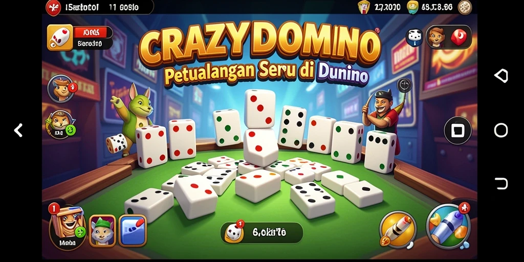 Gameplay seru di dunia petualangan domino.