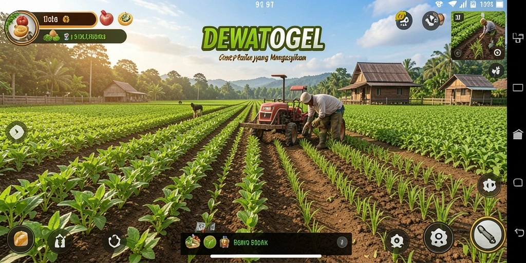 Gameplay menarik DEWATOGEL dengan aktivitas bertani yang seru.