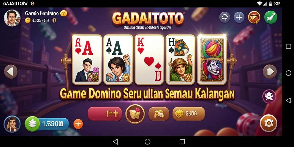 Tangkapan layar gameplay menarik GADAITOTO dengan desain grafis yang modern.