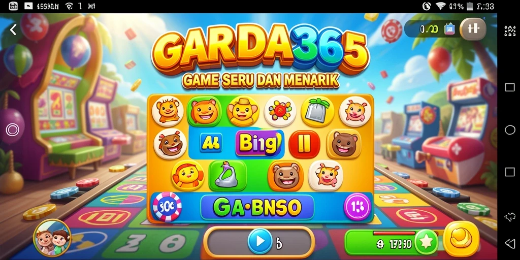 Tampilan gameplay seru dan menantang dalam GARUDA365.