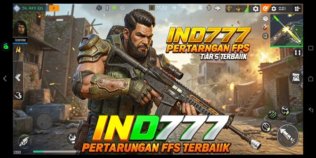 Tangkapan layar menunjukkan aksi seru gameplay FPS di IND777.
