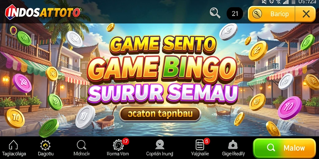 Screenshot gameplay INDOSATTOTO yang memperlihatkan keseruan permainan Bingo.
