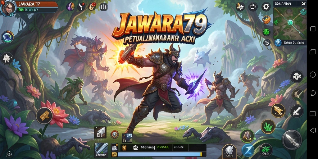 Tampilan gameplay JAWARA79 yang menarik dengan aksi seru.