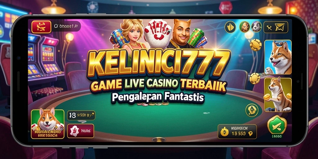 Screenshot KELINCI777 menampilkan dealer langsung dan permainan kasino nyata.