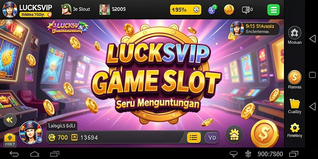 Screenshot gameplay LUCKSVIP menunjukkan slot yang penuh warna dan peluang besar.