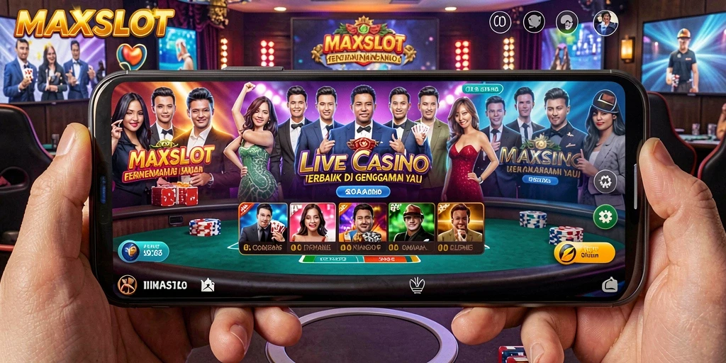 Screenshot gameplay Live Casino dari MAXSLOT yang menarik dan interaktif.