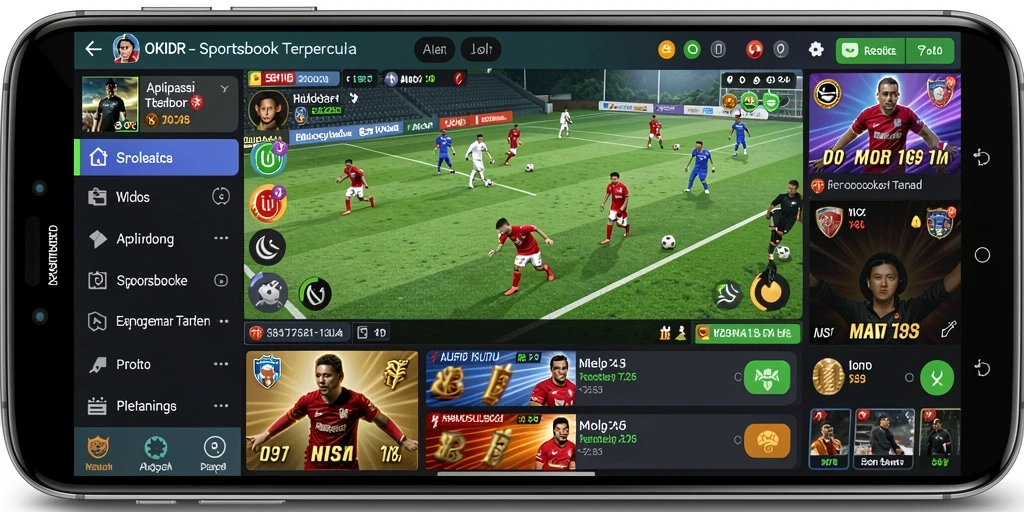 Tampilan menarik dari gameplay Sportsbook di OKIDR.