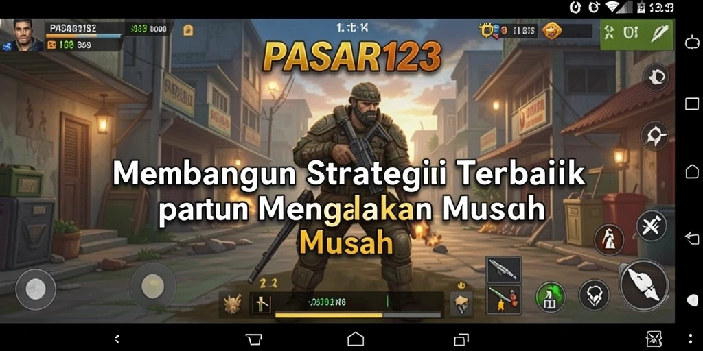 Tampilan menarik dari gameplay strategis dalam PASAR123.