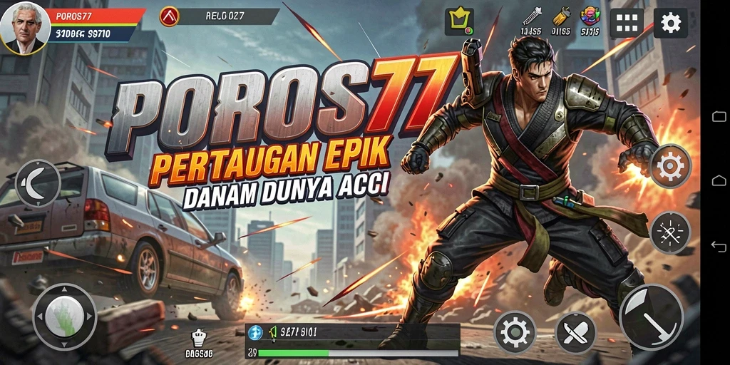 Tampilan gameplay seru dalam POROS77 dengan aksi yang mendebarkan.