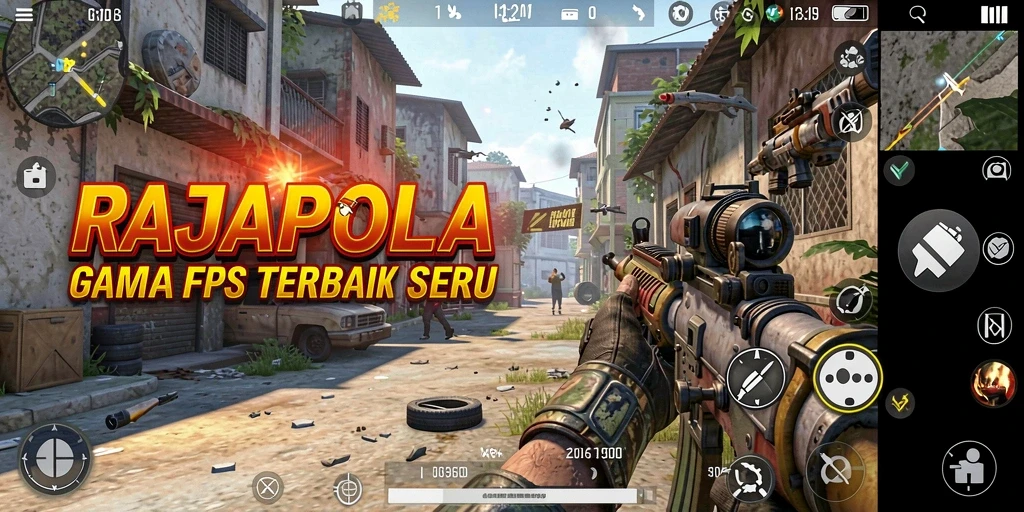 Screenshot gameplay RAJAPOLA menunjukkan aksi pertempuran yang mendebarkan.