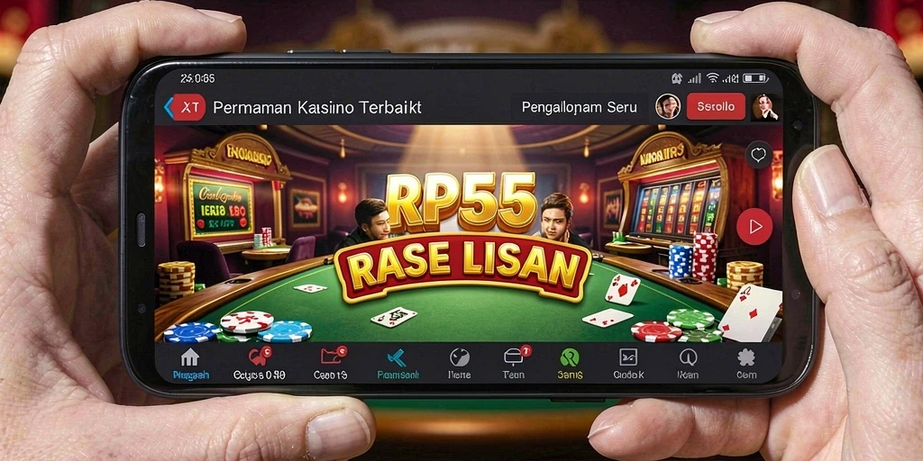 Screenshot menampilkan gameplay seru dari permainan Kasino RP55.
