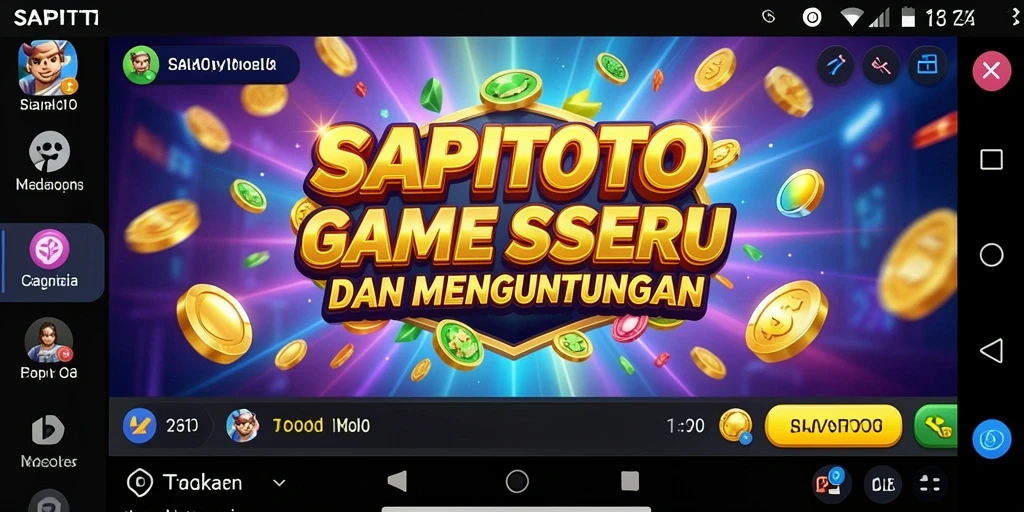 Tampilan penuh aksi dari gameplay Slot SAPITOTO yang mengasyikkan.