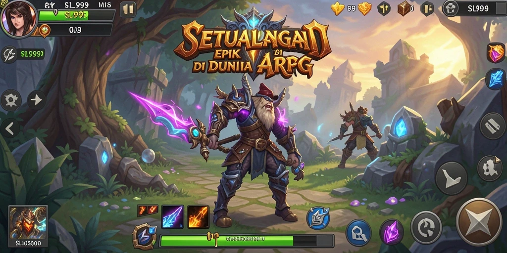 Tampilan gameplay epik dalam SL999 dengan pertempuran seru.