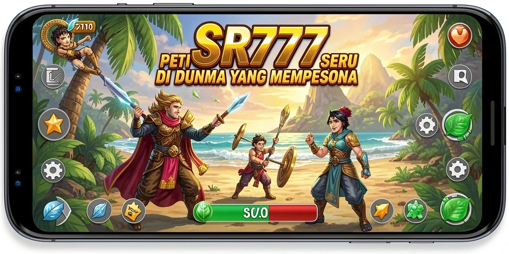 Tangkapan layar gameplay SR777 menunjukkan aksi petualangan yang menegangkan.