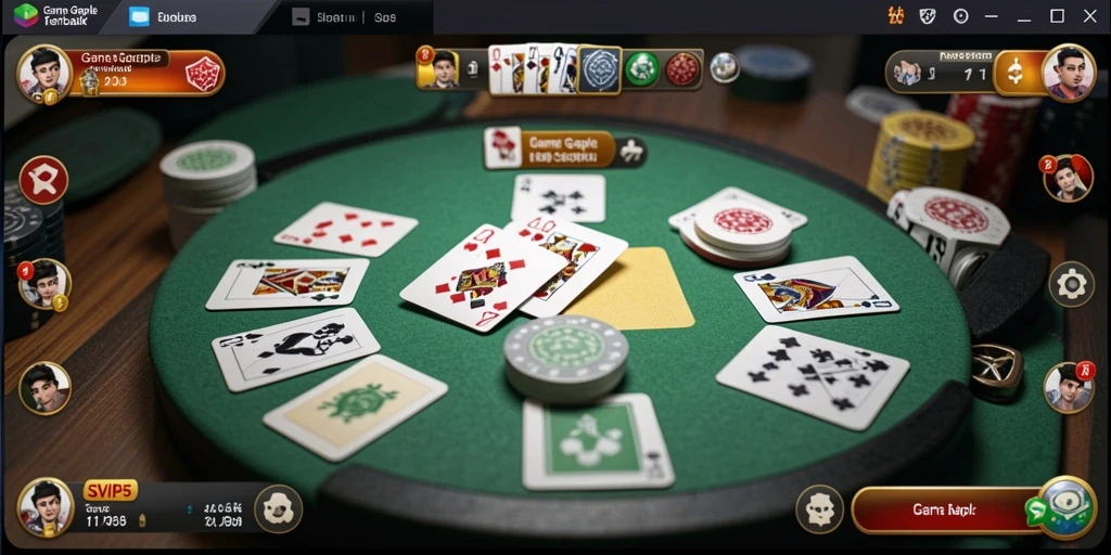 Screenshot dari game Gaple SVIP5 yang menunjukkan antarmuka menarik.