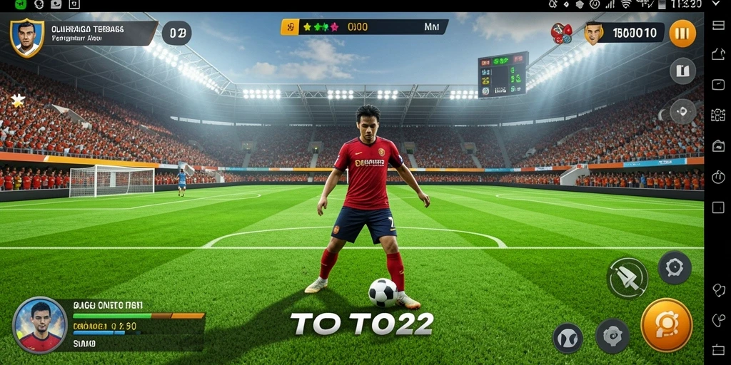 Screenshot TOTO22 menampilkan aksi gameplay olahraga yang seru.
