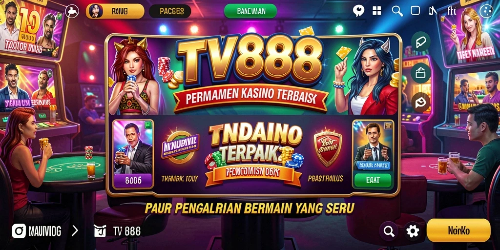 Screenshot gameplay TV888 menampilkan momen mendebarkan dalam permainan Kasino.