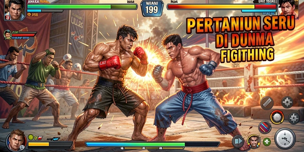 Tampilan seru gameplay WIN199 dalam pertarungan Fighting.